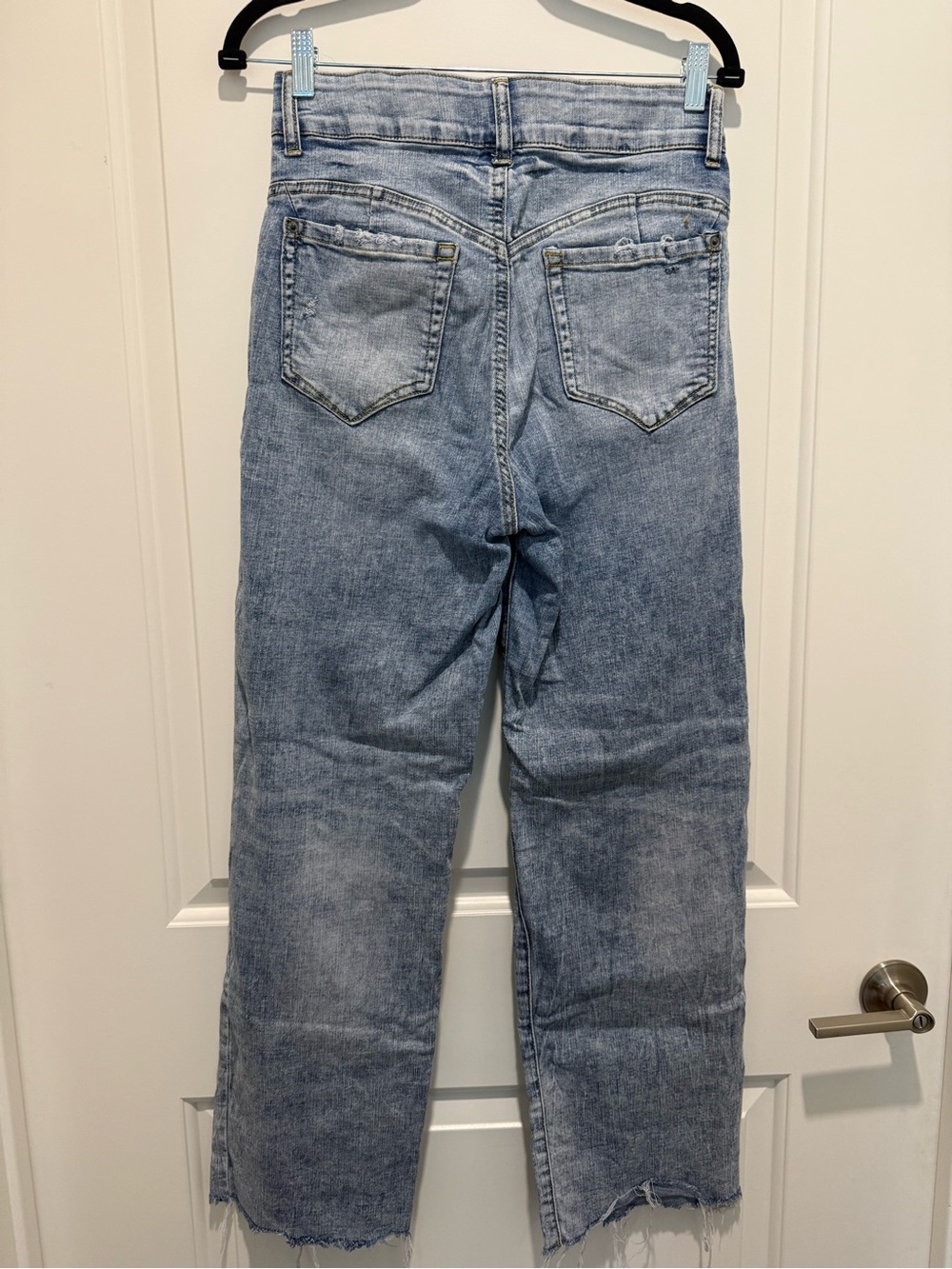 INC Denim High Waisted Distressed Elastic Waist Jeans - Picture 5 of 7